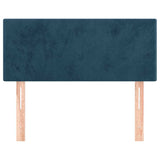 Vidaxl hoofdbord 100x5x78 88 cm fluweel donkerblauw