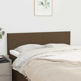 Vidaxl hoofdborden 2 st 72x5x78 88 cm stof donkerbruin