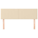 Vidaxl hoofdborden 2 st 72x5x78 88 cm stof crèmekleurig