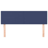 Vidaxl hoofdborden 2 st 72x5x78 88 cm stof blauw