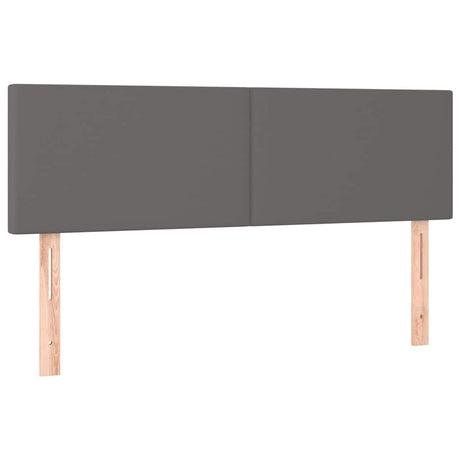 Vidaxl hoofdborden 2 st 72x5x78 88 cm kunstleer grijs