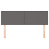 Vidaxl hoofdborden 2 st 72x5x78 88 cm kunstleer grijs