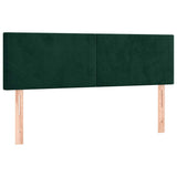 Vidaxl hoofdborden 2 st 72x5x78 88 cm fluweel donkergroen