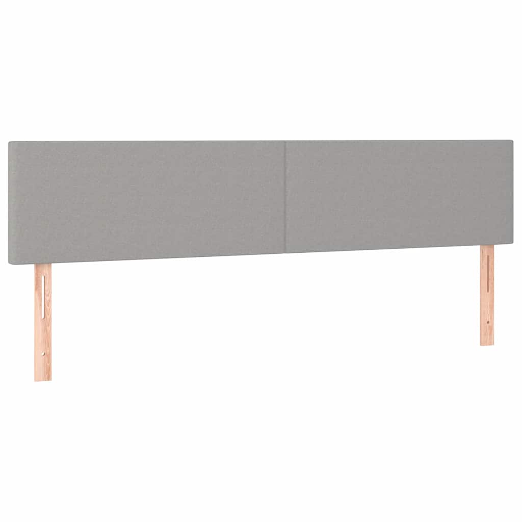 Vidaxl hoofdborden 2 st 80x5x78 88 cm stof lichtgrijs