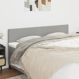 Vidaxl hoofdborden 2 st 80x5x78 88 cm stof lichtgrijs
