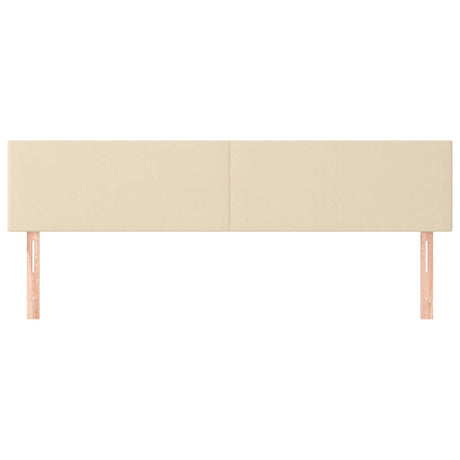 Vidaxl hoofdborden 2 st 80x5x78 88 cm stof crèmekleurig