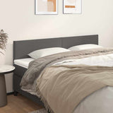 Vidaxl hoofdborden 2 st 80x5x78 88 cm kunstleer grijs