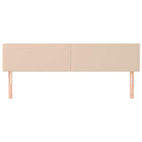 Vidaxl hoofdborden 2 st 80x5x78 88 cm kunstleer cappuccinokleurig