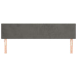 Vidaxl hoofdborden 2 st 80x5x78 88 cm fluweel donkergrijs