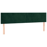 Vidaxl hoofdborden 2 st 80x5x78 88 cm fluweel donkergroen