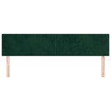 Vidaxl hoofdborden 2 st 80x5x78 88 cm fluweel donkergroen