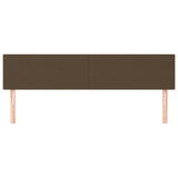 Vidaxl hoofdborden 2 st 90x5x78 88 cm stof donkerbruin