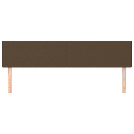 Vidaxl hoofdborden 2 st 90x5x78 88 cm stof donkerbruin