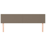 Vidaxl hoofdborden 2 st 90x5x78 88 cm stof taupe