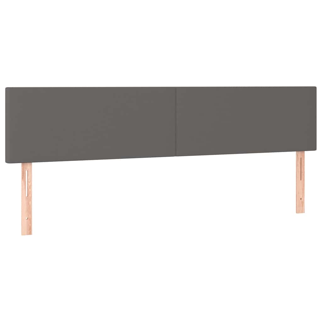 Vidaxl hoofdborden 2 st 90x5x78 88 cm kunstleer grijs
