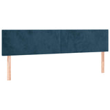 Vidaxl hoofdborden 2 st 90x5x78 88 cm fluweel donkerblauw