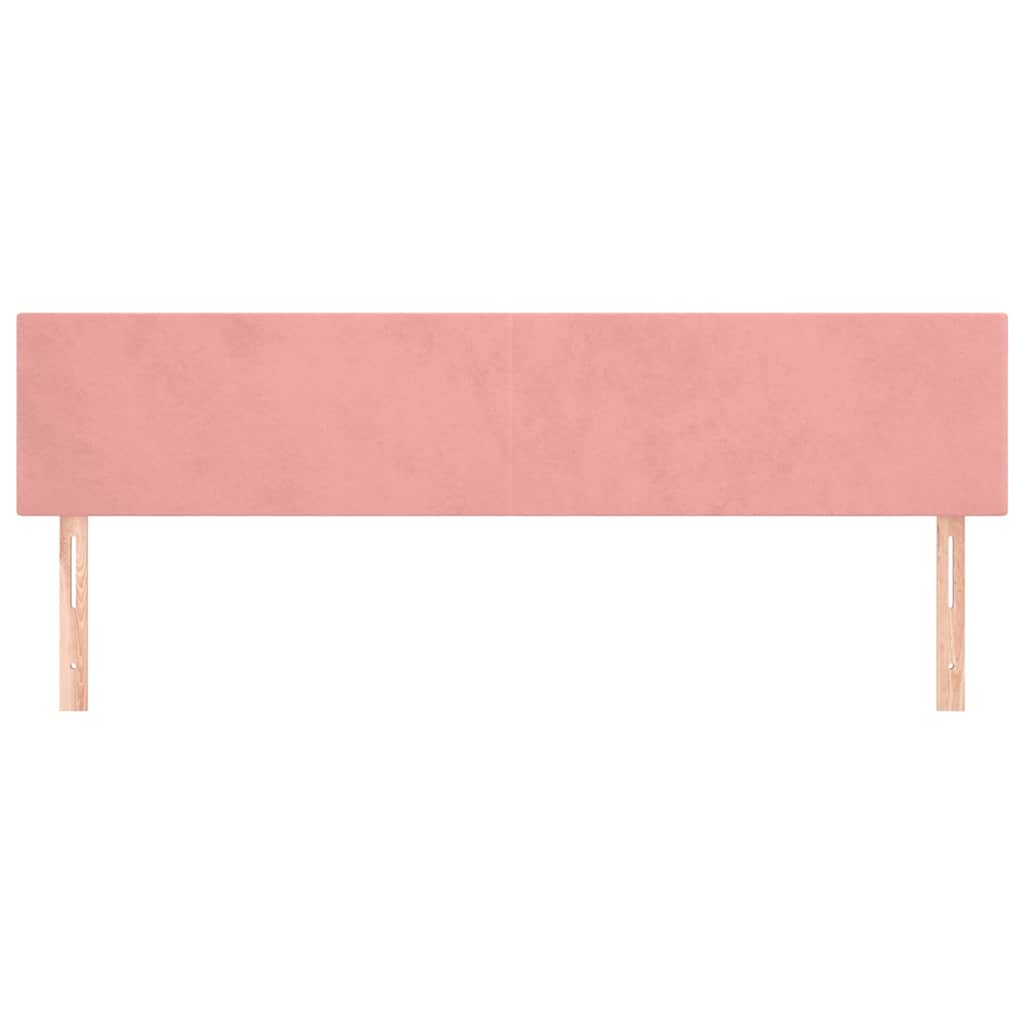 Vidaxl hoofdborden 2 st 90x5x78 88 cm fluweel roze