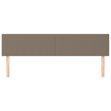 Vidaxl hoofdborden 2 st 100x5x78 88 cm stof taupe