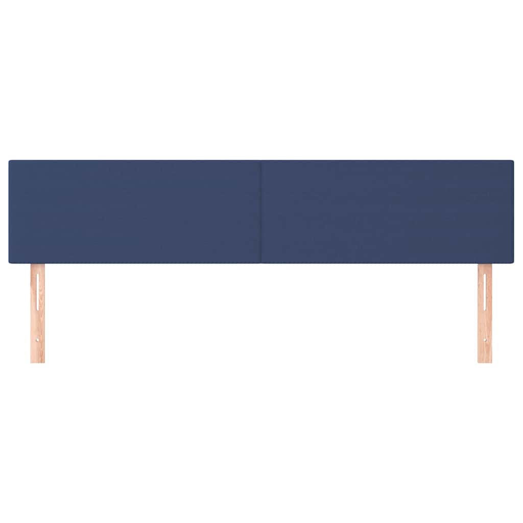 Vidaxl hoofdborden 2 st 100x5x78 88 cm stof blauw