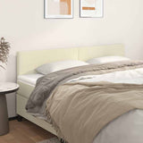Vidaxl hoofdborden 2 st 100x5x78 88 cm kunstleer crèmekleurig