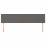 Vidaxl hoofdborden 2 st 100x5x78 88 cm kunstleer grijs