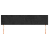 Vidaxl hoofdborden 2 st 100x5x78 88 cm fluweel zwart
