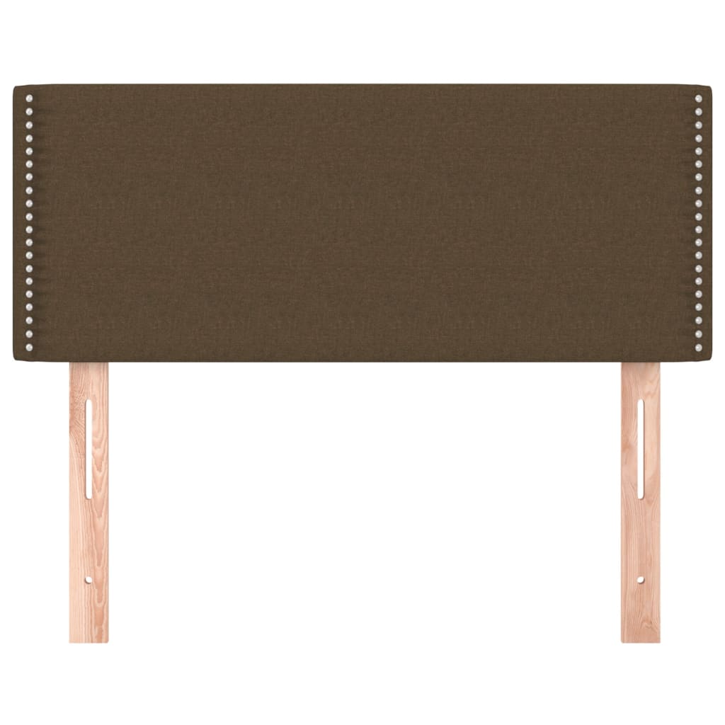 Vidaxl hoofdbord 80x5x78 88 cm stof donkerbruin