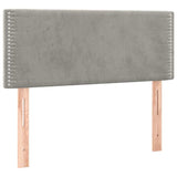 Vidaxl hoofdbord 80x5x78 88 cm fluweel lichtgrijs