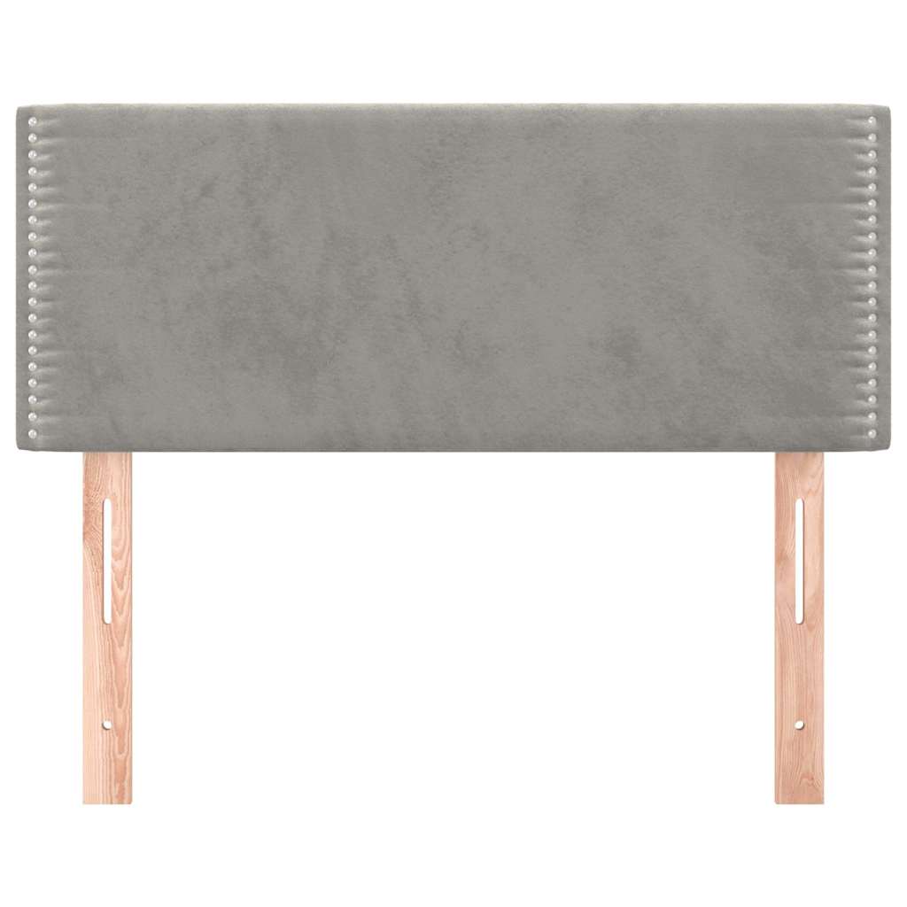 Vidaxl hoofdbord 80x5x78 88 cm fluweel lichtgrijs