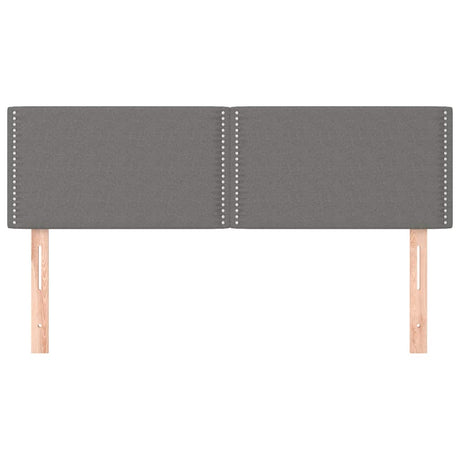 Vidaxl hoofdborden 2 st 72x5x78 88 cm stof donkergrijs