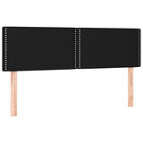 Vidaxl hoofdborden 2 st 72x5x78 88 cm stof zwart