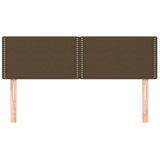 Vidaxl hoofdborden 2 st 72x5x78 88 cm stof donkerbruin
