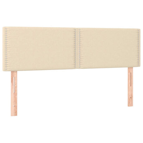 Vidaxl hoofdborden 2 st 72x5x78 88 cm stof crèmekleurig