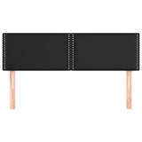 Vidaxl hoofdbordem 2 st 72x5x78 88 cm kunstleer zwart