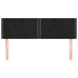 Vidaxl hoofdborden 2 st 72x5x78 88 cm fluweel zwart