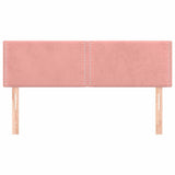 Vidaxl hoofdborden 2 st 72x5x78 88 cm fluweel roze