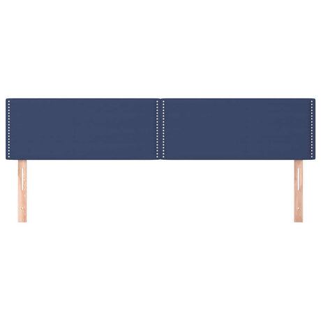 Vidaxl hoofdborden 2 st 80x5x78 88 cm stof blauw