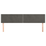 Vidaxl hoofdborden 2 st 80x5x78 88 cm fluweel donkergrijs