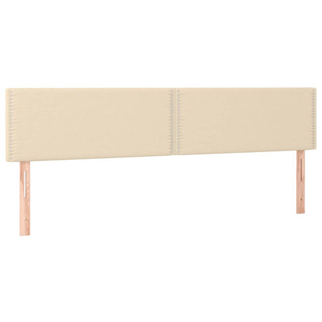 Vidaxl hoofdborden 2 st 90x5x78 88 cm stof crèmekleurig