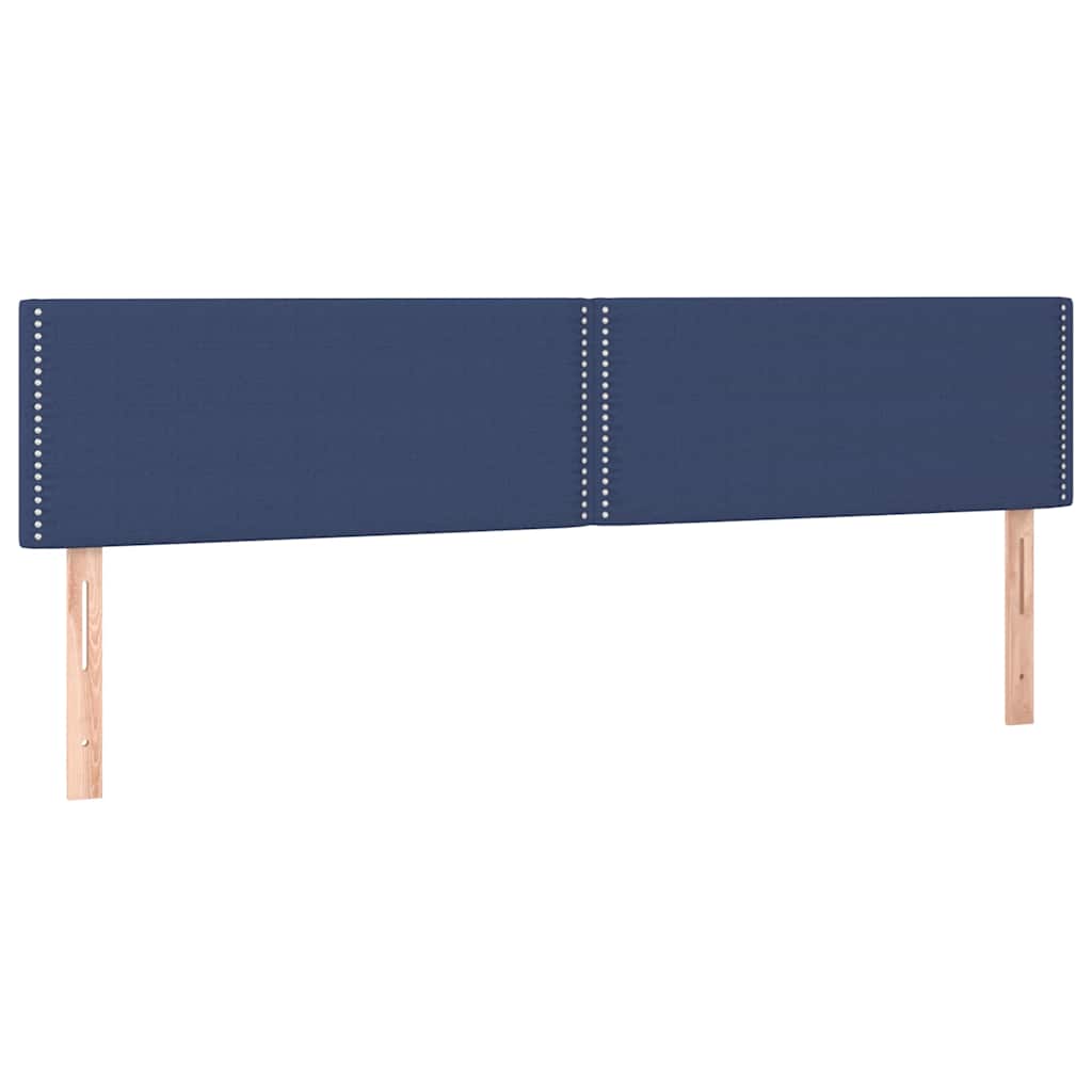 Vidaxl hoofdborden 2 st 90x5x78 88 cm stof blauw