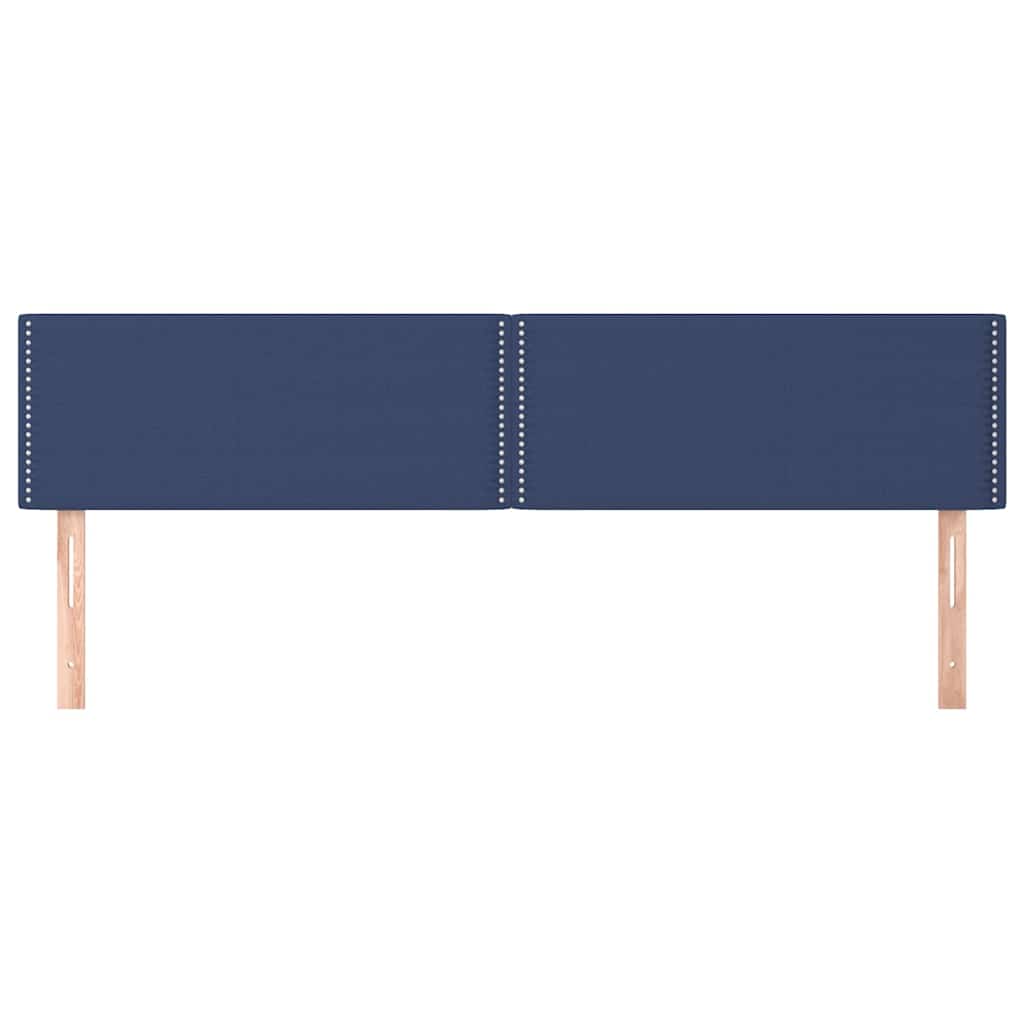 Vidaxl hoofdborden 2 st 90x5x78 88 cm stof blauw