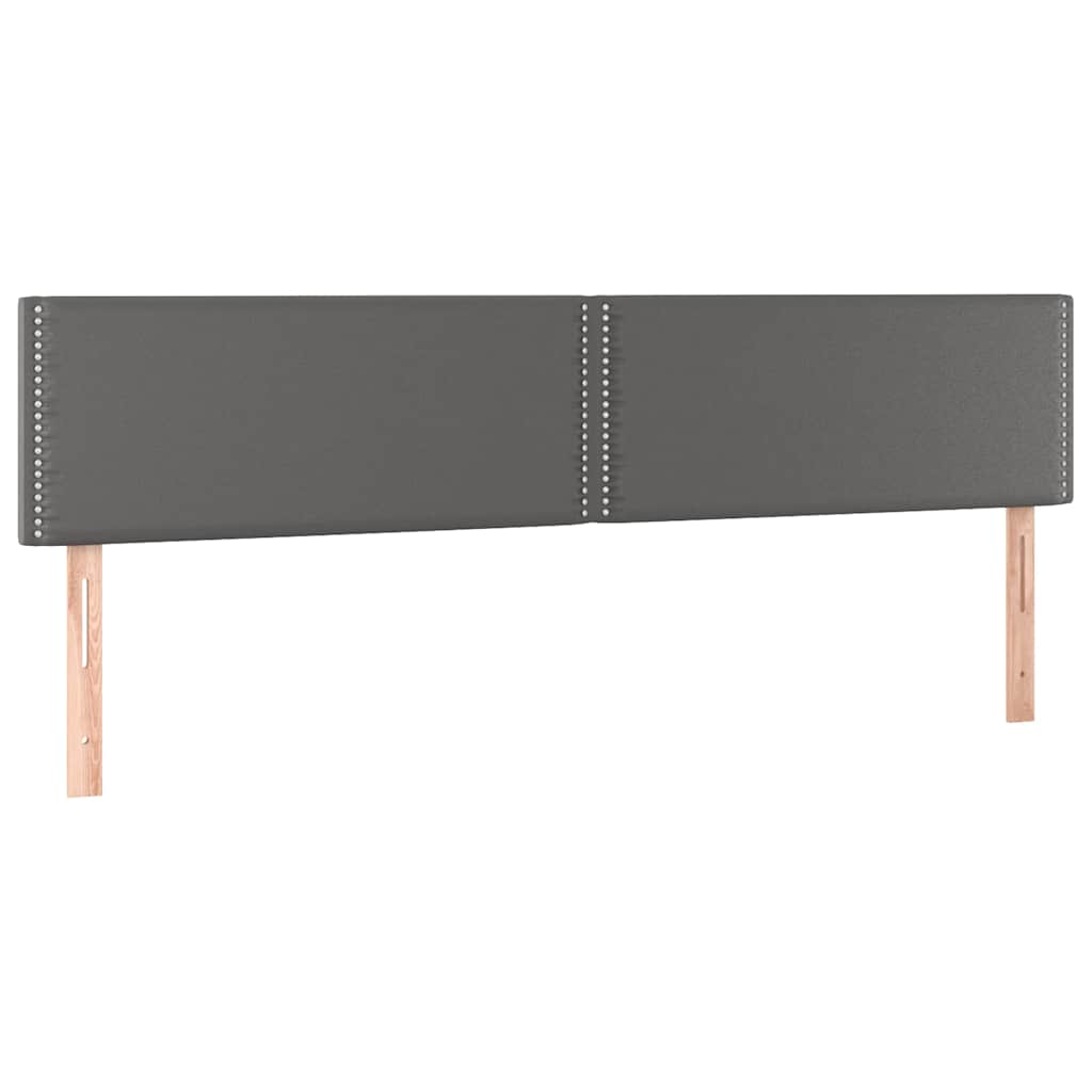 Vidaxl hoofdborden 2 st 90x5x78 88 cm kunstleer grijs