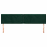 Vidaxl hoofdborden 2 st 90x5x78 88 cm fluweel donkergroen