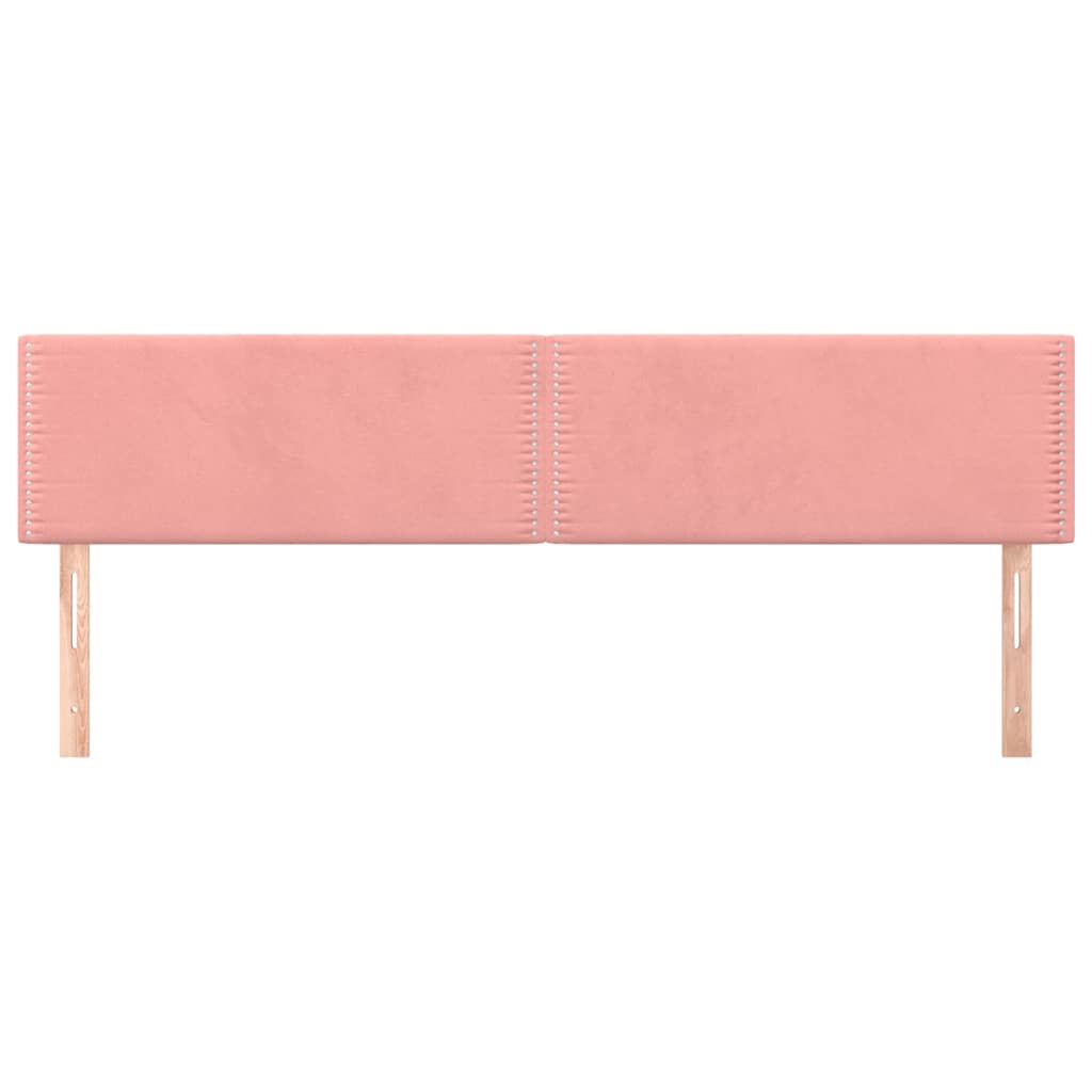 Vidaxl hoofdborden 2 st 90x5x78 88 cm fluweel roze