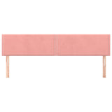 Vidaxl hoofdborden 2 st 100x5x78 88 cm fluweel roze