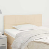 Vidaxl hoofdbord 80x5x78 88 cm stof crèmekleurig