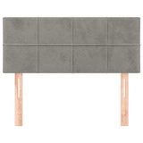 Vidaxl hoofdbord 80x5x78 88 cm fluweel lichtgrijs