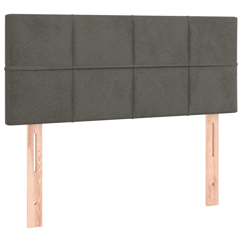 Vidaxl hoofdbord 80x5x78 88 cm fluweel donkergrijs