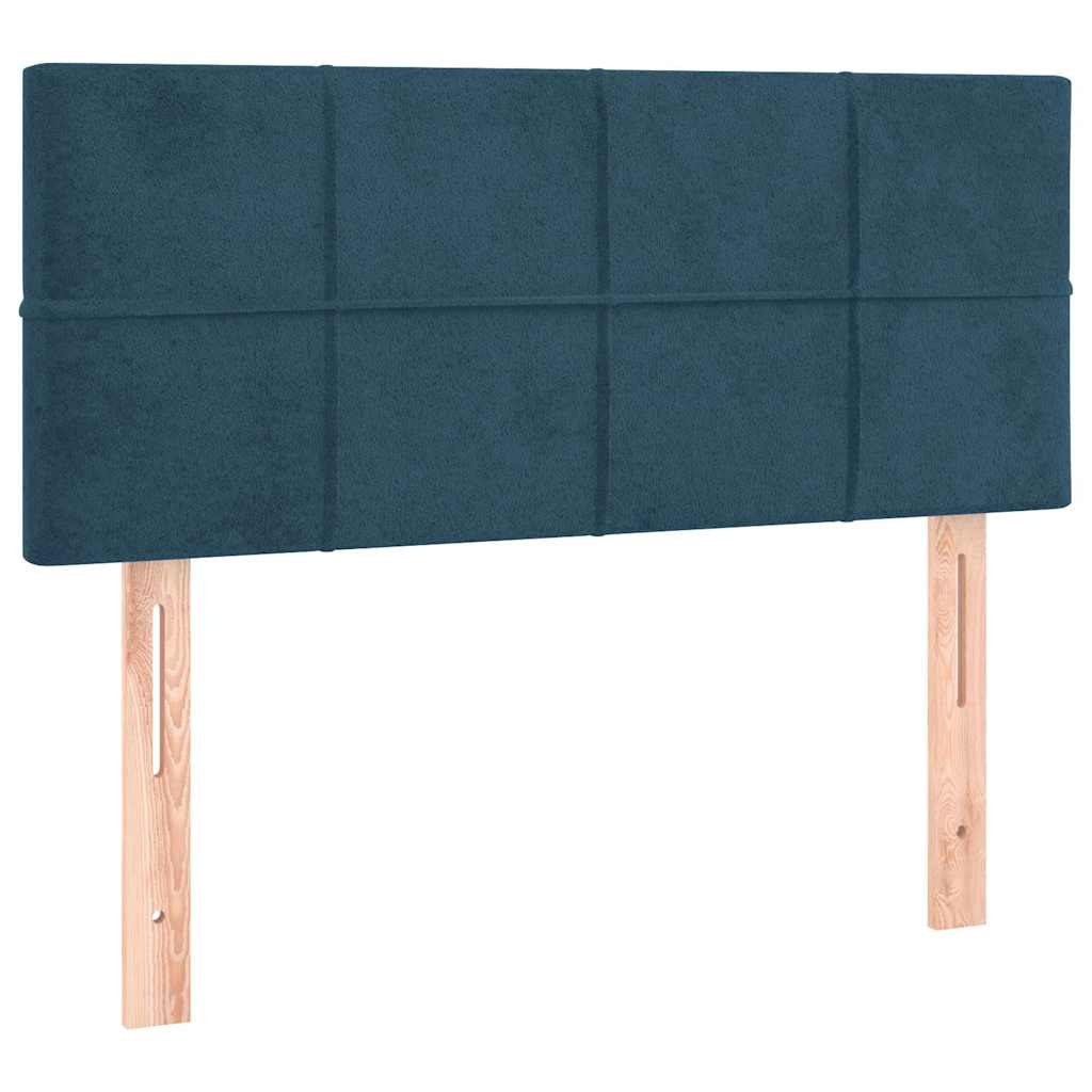 Vidaxl hoofdbord 80x5x78 88 cm fluweel donkerblauw