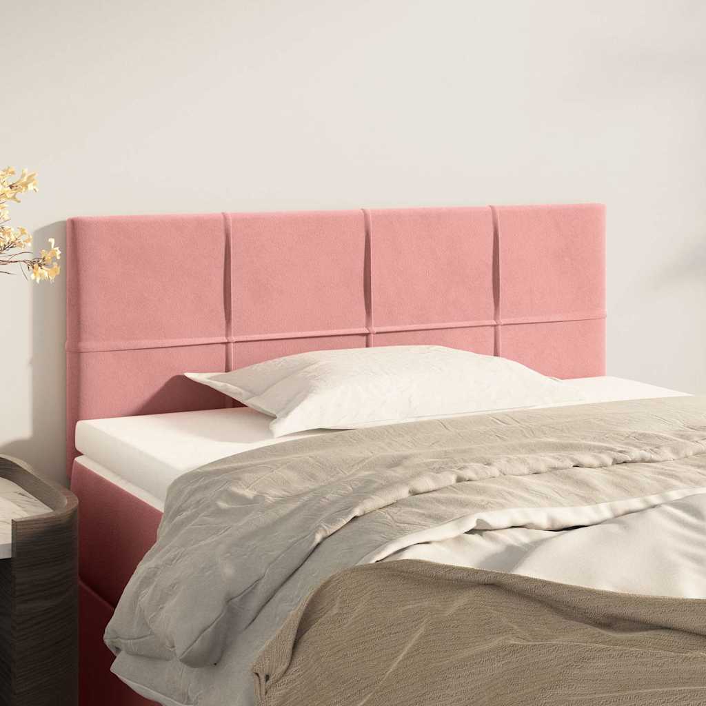 Vidaxl hoofdbord 80x5x78 88 cm fluweel roze